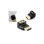 Adaptador HDMI Macho para HDMI Fêmea 90 Graus, Com 2 Unidades