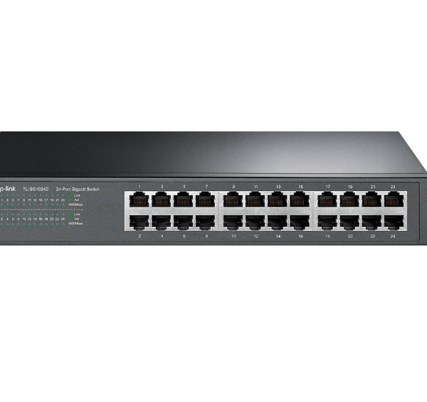Switch de Mesa e Rack Gigabit 24 Portas -  Tl-sg1024d TPLink