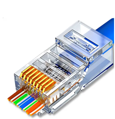 Conector Rj45 Cat6 Vazado, Pacote Com10 unidades