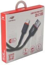 Cabo USB A para Tipo C, 3A 1M, Cb-c100bk C3Tech - Imagem 3