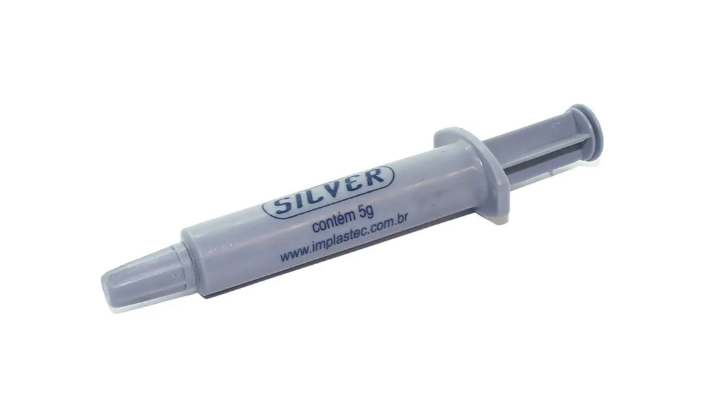135 Pasta Térmica Prata 5g Implastec Thermal Silver - Imagem 1