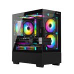 Gabinete Gamer Kyrios Micro Atx, 3 Fans, Preto - Mymax - Imagem 2