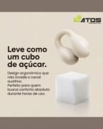 Fone de ouvido Bluetooth 5.4 Dot Earclip Lenovo LP25 + Capa de Tubarão - Imagem 4