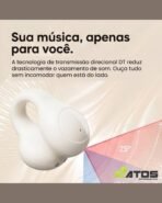 Fone de ouvido Bluetooth 5.4 Dot Earclip Lenovo LP25 + Capa de Tubarão - Imagem 6