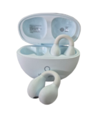 Fone de ouvido Bluetooth 5.4 Dot Earclip Lenovo LP25 + Capa de Tubarão