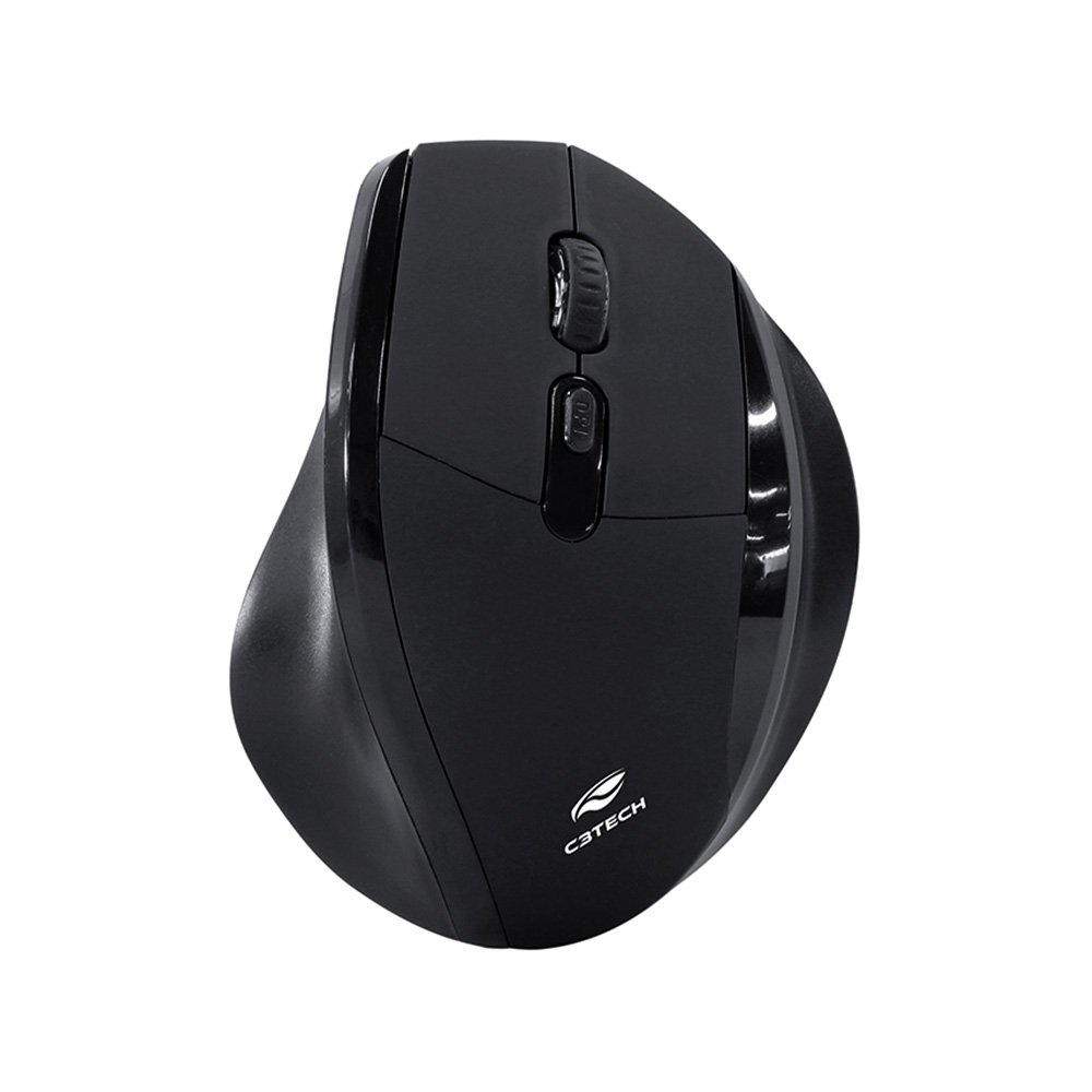 190 Mouse Sem Fio Ergonômico M-w120bk C3Tech - Imagem 1