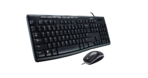 Kit Teclado e Mouse USB Com fio Mk200 Cinza Logitech