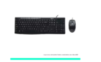 Kit Teclado e Mouse USB Com fio Mk200 Cinza Logitech - Imagem 2
