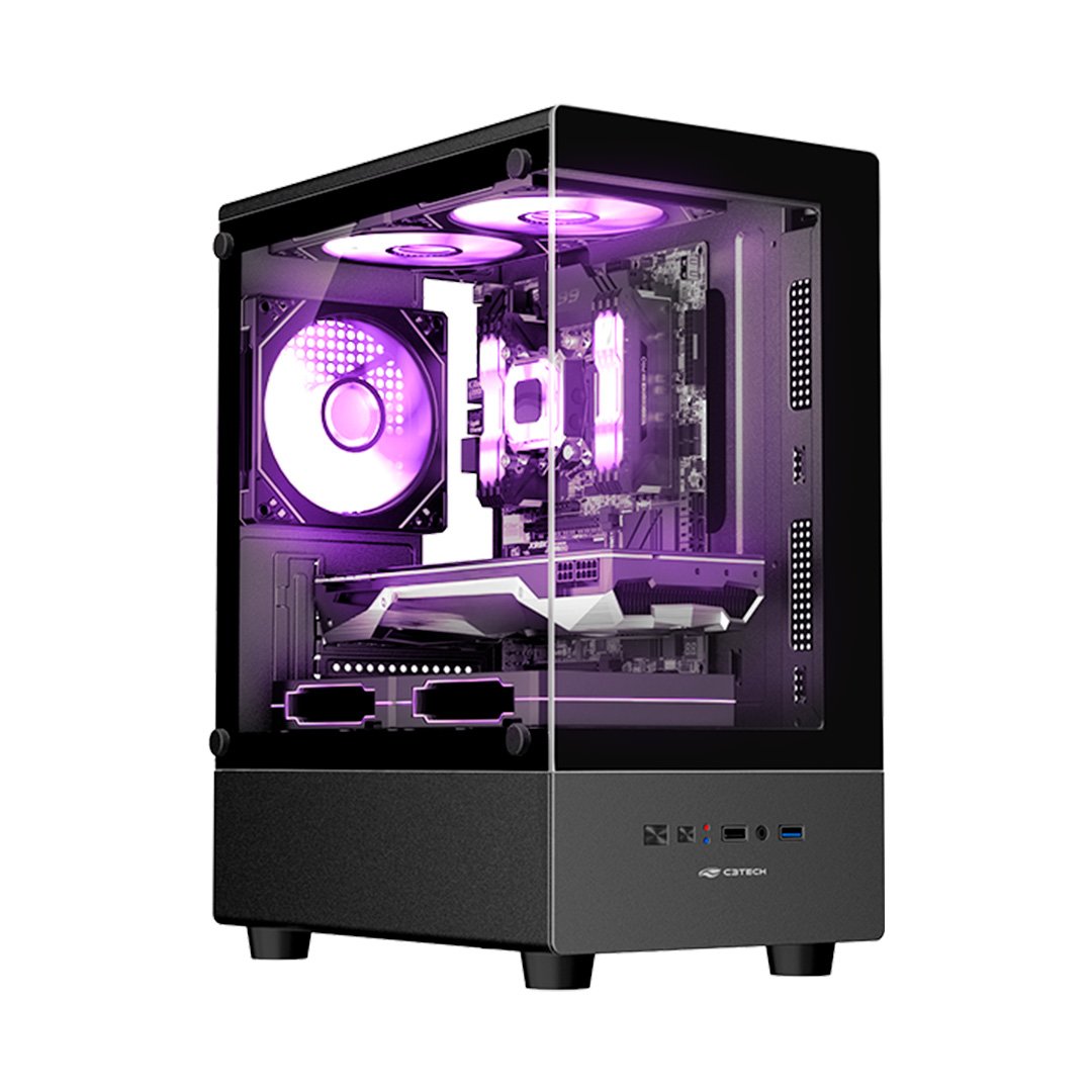 5905 Gabinete Gamer Mt-g150bk Sem fonte C3Tech - Imagem 1