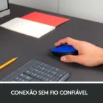 Mouse Sem Fio M170 Azul Logitech - Imagem 4