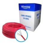Cabo Rede/CFTV CAT6 Caixa 305m Vermelho