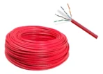 Cabo Rede/CFTV CAT6 Caixa 305m Vermelho - Imagem 2