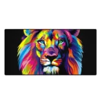 Mouse Pad Gamer Leão 70x35cm Borda Costurada MP-7035C Exbom - Imagem 3