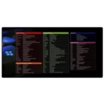 Mouse Pad Gamer Atalhos Windows 70x35cm Borda Costurada MP-7035C Exbom