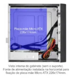 Gabinete Slim Gm-02 Kmex Com fonte Bivolt C3Tech - Imagem 3