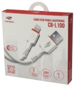 Cabo USB de Dados USB A para IOS 1 metro Cb-l100wh C3tech - Imagem 2