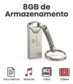 Pen Drive 8GB USB 2.0 Compacto para Arquivos, Fotos e Documentos - Imagem 3