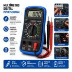 Multímetro Digital Portátil Exbom MD-200L com Iluminação LED e Apito Sonoro - Imagem 5