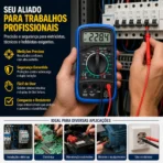 Multímetro Digital Portátil Exbom MD-200L com Iluminação LED e Apito Sonoro - Imagem 3